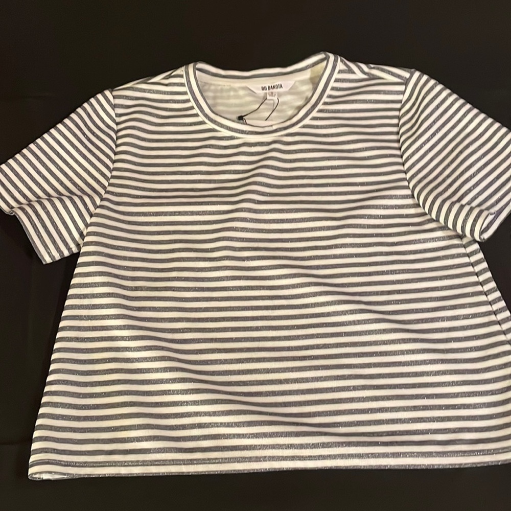 Navy and white shirt